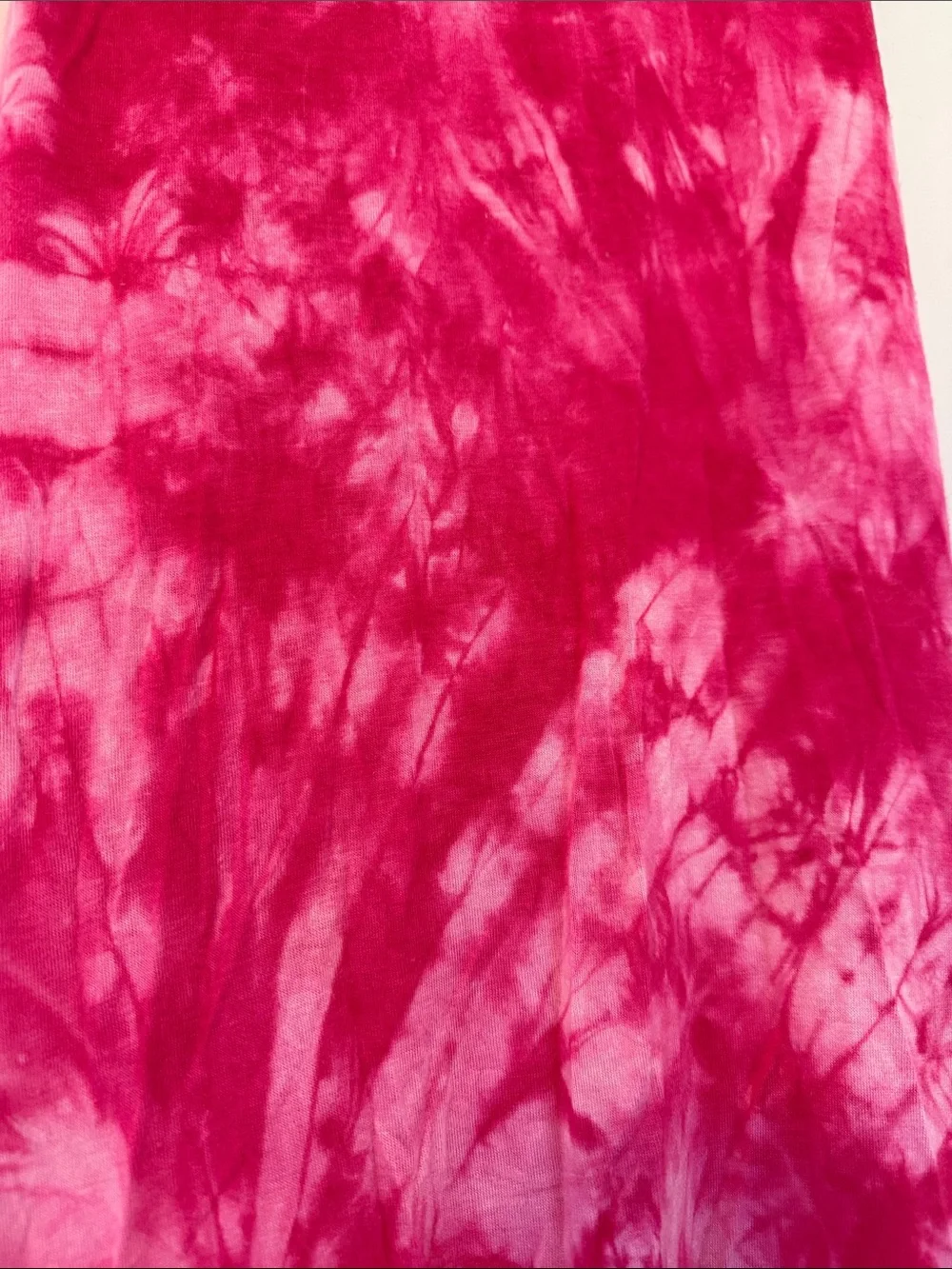 5th & Love Pink Tie-Dye Fringe Maxi Tank Dress